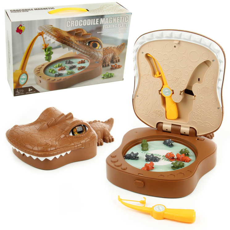 Игра-рыбалка "Крокодил",  в ассорт, на бат, в кор., 132287