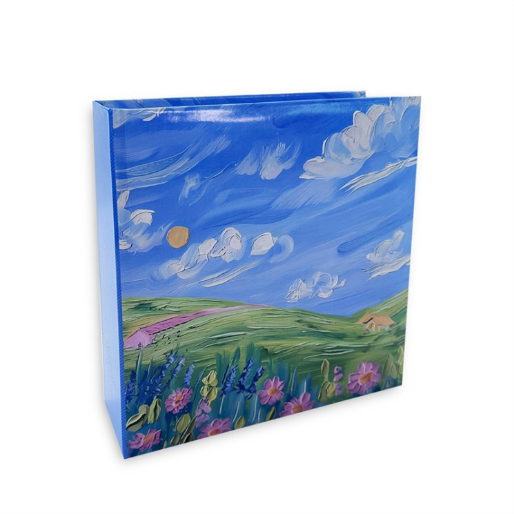 Фотоальбом 200ф 10X15см, бум.карм.с мемо, книжн. пер-т, 136947