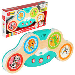 Игрушка музыкальная  "Барабан"  41,5-21-6 см, на бат, в кор., 136289