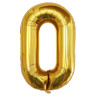 Шар-цифра О фольгир., золото, 100 см, 118611